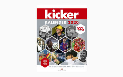 Kicker Kalender 2020 – 100 Jahre am Ball – 53 Titelseiten aus 100 Jahren Sportgeschichte